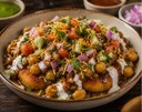 A13. Aloo Tikki Chaat (V)