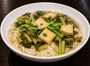 J7. Mustard Green Soup Noodle With Tofu (V) (V)