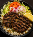 B9. Beef Chapli Kabab Over Rice