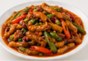 LS18. Szechuan-Style Shredded Pork with Chili Lunch Special (DF)