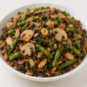 CU26. Catering Pound of Wild Rice & Mushroom String Bean Almondine