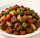 A15. Sauteed Diced Beef Cubes with Black Pepper (DF)