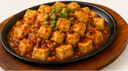 D7. Spicy Family-Style Tofu in Sizzling Iron Plate (DF)