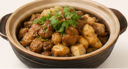 D8. Salty Fish with Bean Curd and Chicken in a Clay Pot (DF)