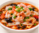 I29. Seafood Hot & Sour Flat Rice Noodle Soup (DF)