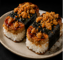 E7. Spicy Garlic Spam Musubi (DF)