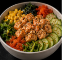 A5. Baked Salmon Poke Bowl
