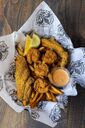 A15. 50/50 With Cajun Fries