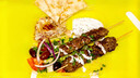 C2. Grilled Lamb Gyro Combo Plate