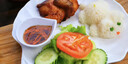 C4. Roasted Baby Chicken With Steamed Rice