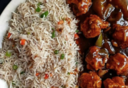 F29. Manchurian Rice With Gravy - Veg